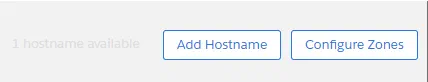 Add Hostname action in Embedded CDN Settings.