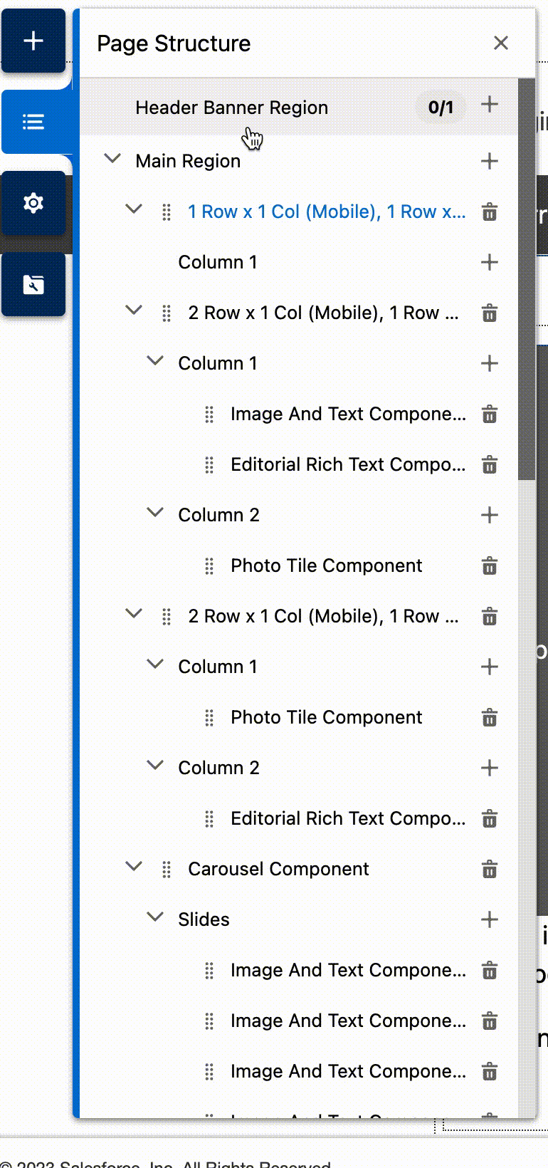 Salesforce B2C Commerce Cloud 23.2 2 page designer move