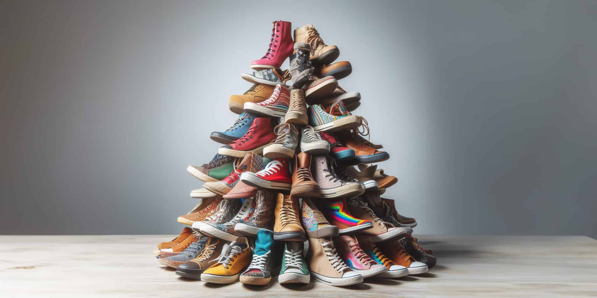 A shoe pyramid is used to represent the fallback system with a base product on top, variation groups below that, and variants at the bottom.
