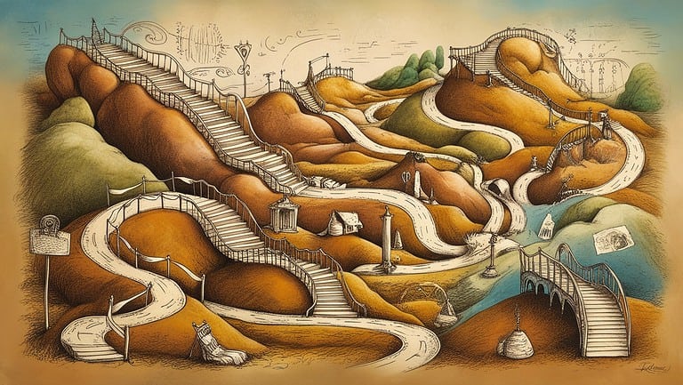 Archive 34 A winding path, depicting the choices one has to make