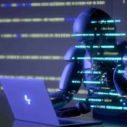 Robot Writing Code - ChatGPT