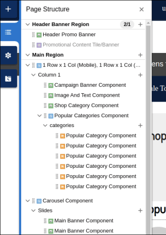 New Page Designer Structure